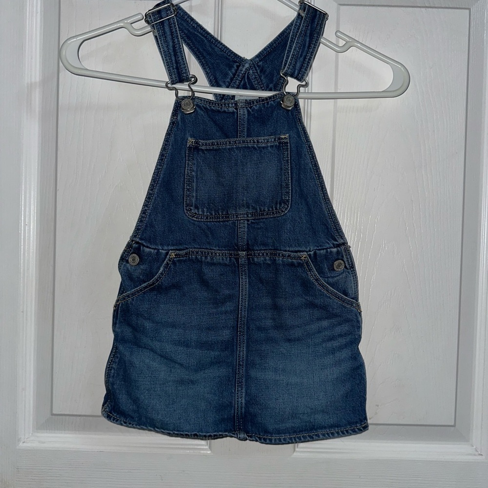 Baby Gap Denim Overall Jumper Dress Size 4 Years